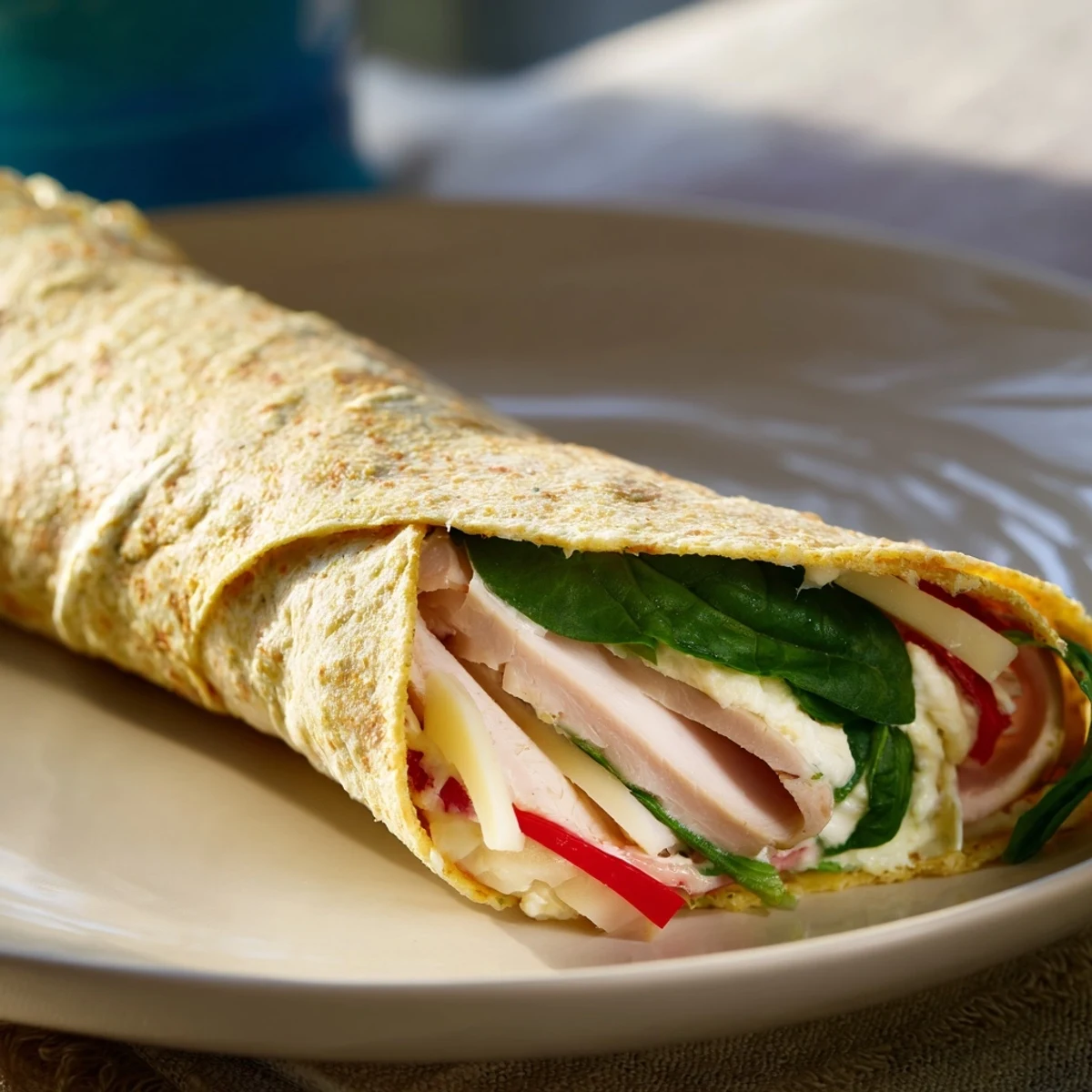 Delicious Turkey and Provolone Pinwheels, showcasing layered ingredients ready to be rolled into bite-sized snacks.