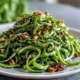 Shaved asparagus salad with lemon and Parmesan, perfect for a light vegetarian side dish.  