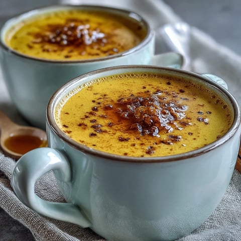 Steaming mug of Turmeric and Ginger Golden Milk topped with a cinnamon stick, served on a rustic wooden table.