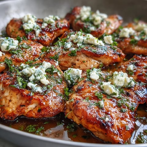 Golden-brown Greek Chicken with Lemon and Feta garnished with fresh parsley on a white plate.