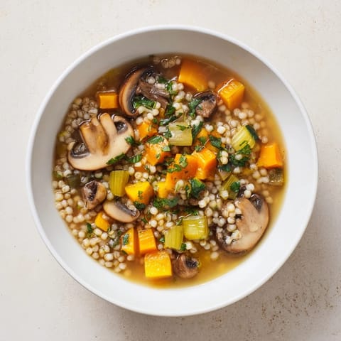 Wild Mushroom Barley Soup