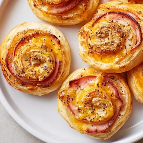 Savory Ham Cheese Pinwheels