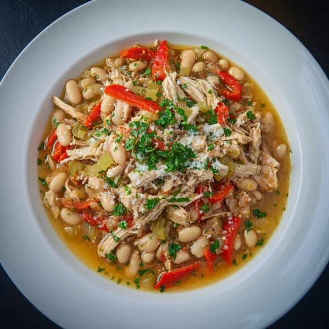 White Bean Roasted Pepper Chicken