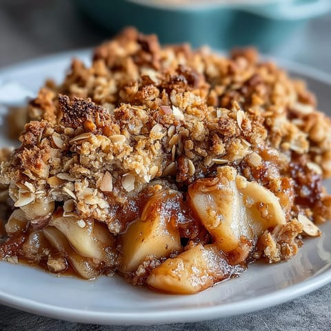Cardamom Spiced Apple Crisp