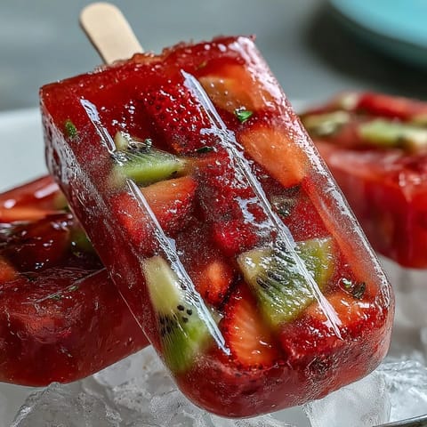 Strawberry Daiquiri Popsicles