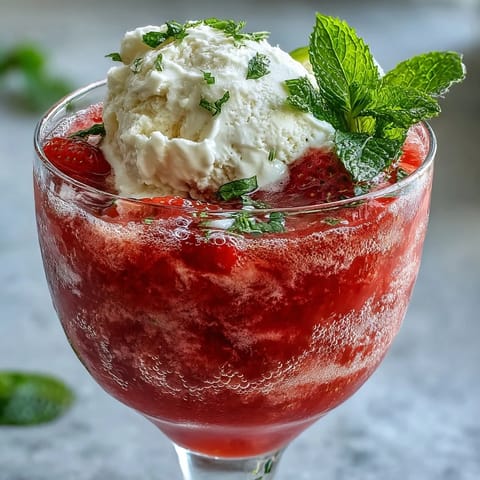 Strawberry Daiquiri Float