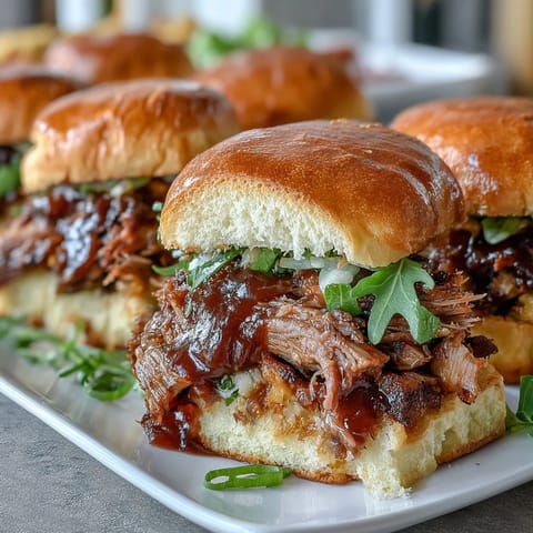 BBQ Baby Shower Brisket Sliders