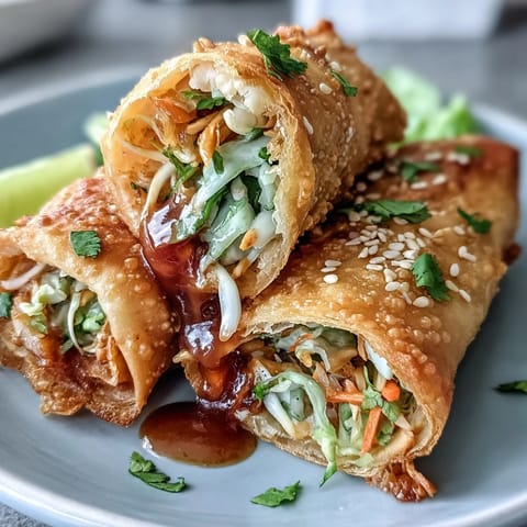 Crispy Spring Rolls Peanut Sauce