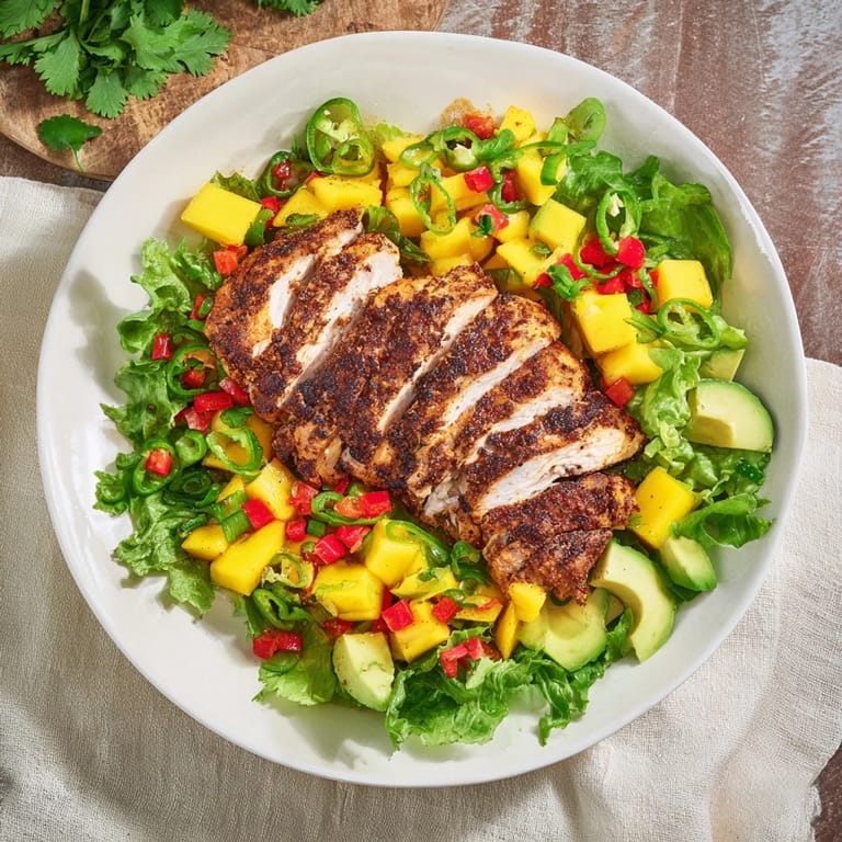 Delicious Chicken and Mango Salsa Lettuce Wraps, featuring juicy chicken and a flavorful mango salsa.