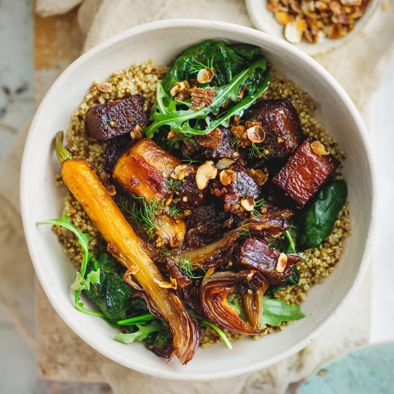 Imagine the aroma: this Herb Bowl features tender roasted vegetables, perfect with thyme and tarragon.