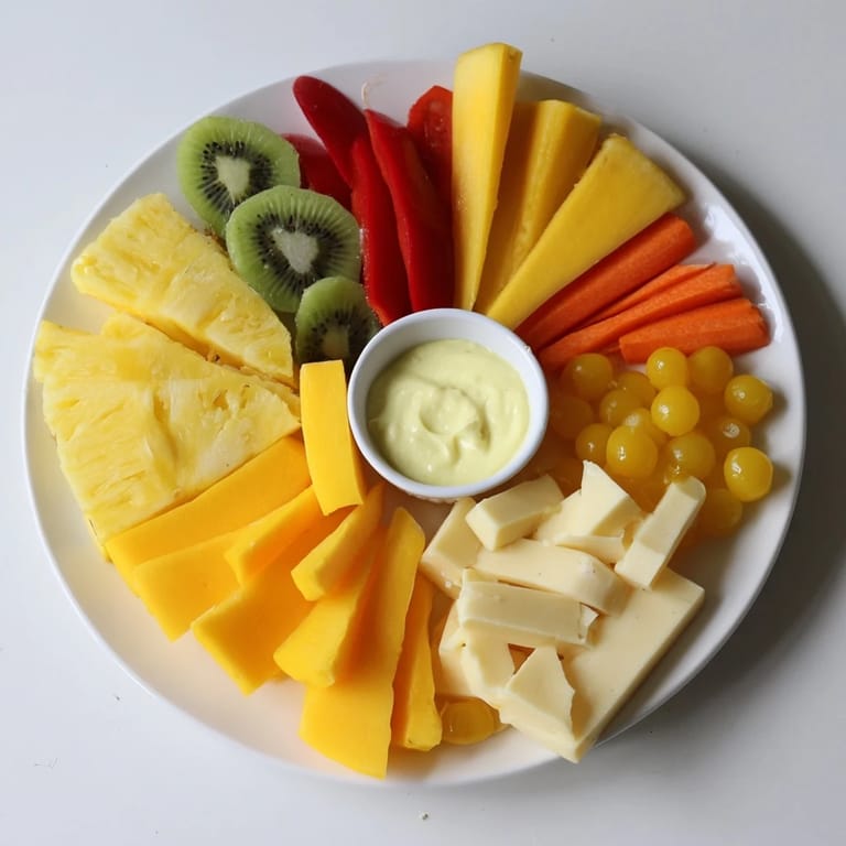 A bright, eye-catching photo showing the sunny yellow citrus burst appetizer, arranged beautifully for sharing.