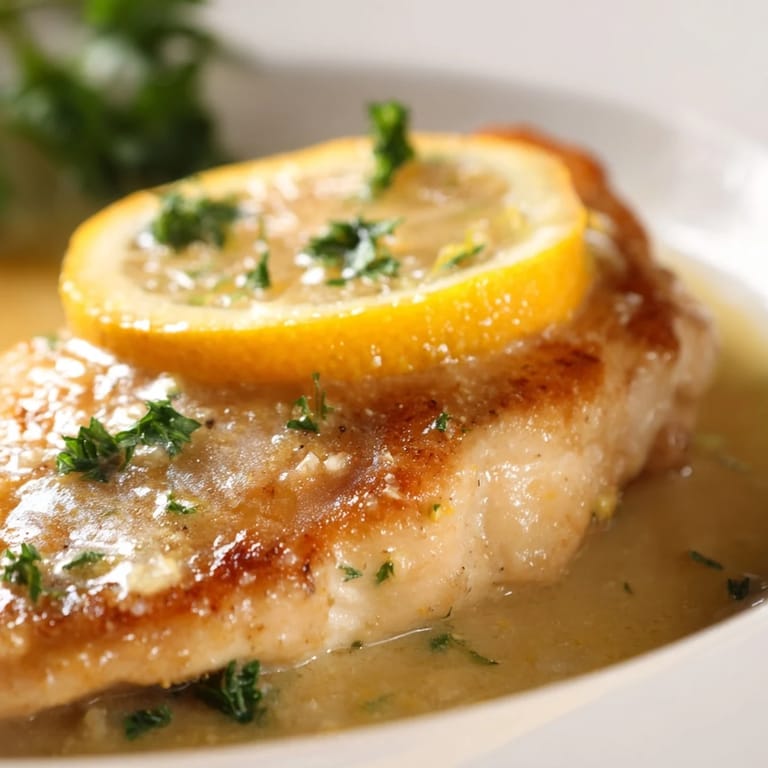Pan-seared Spinach Lemon Butter Chicken in a zesty lemon butter sauce, served atop a bed of tender spinach.