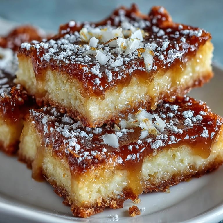 Slice of Earl Grey Tea, Guava, and Lemon Bars with tea-infused crust, served on a floral saucer.