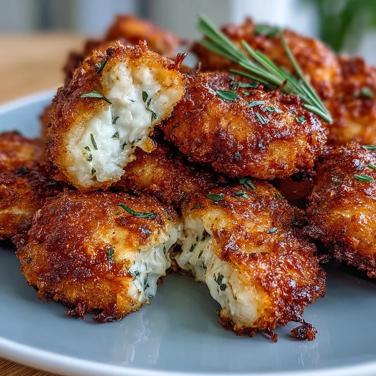 Crisp, golden Asiago Panko Chicken Bites fresh from the oven, showcasing a cheesy panko crust and tender interior.