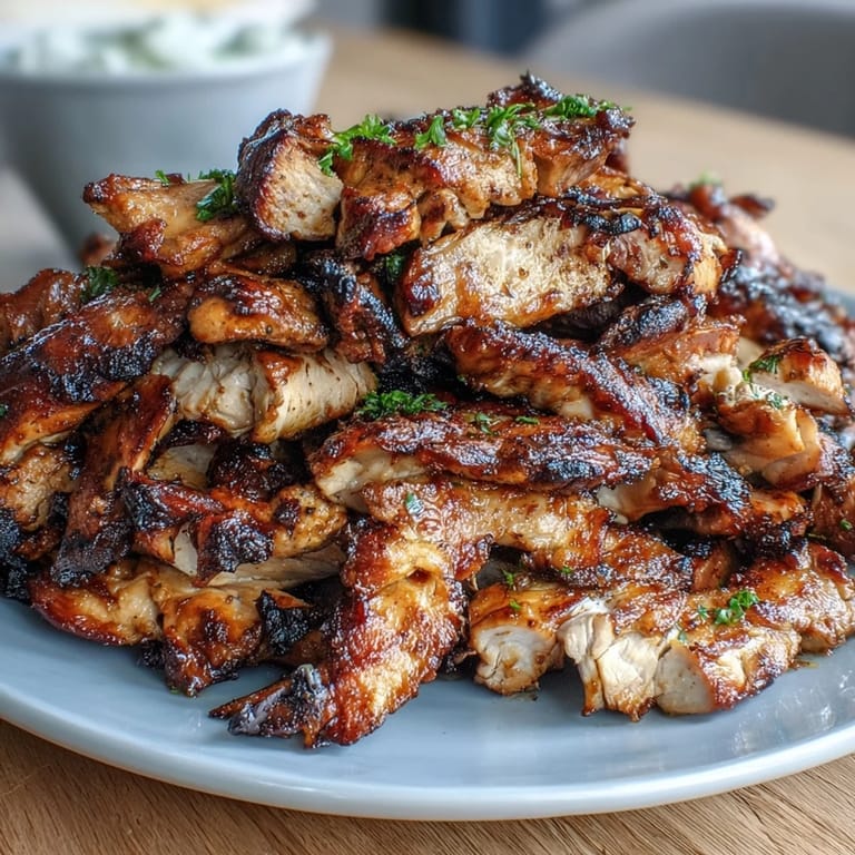 Juicy chicken shawarma with garlic sauce, grilled to golden perfection and drizzled with creamy, zesty garlic sauce for a Middle Eastern feast.  