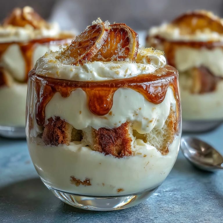 2. Elegant no-bake limoncello tiramisu cups featuring airy mascarpone, tangy lemon syrup, and delicate ladyfinger layers.