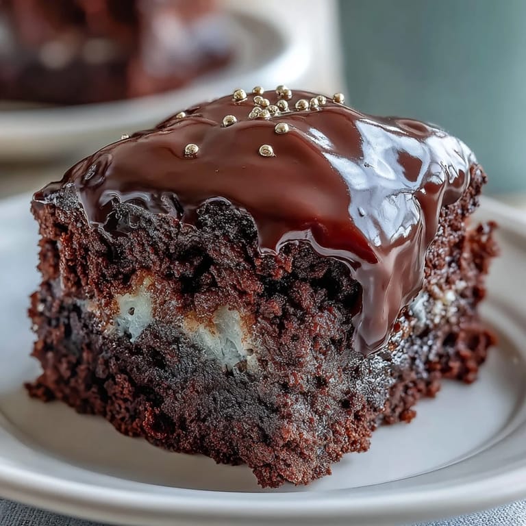 Rich chocolate brownie bites crowned with festive green-hatted marshmallows, perfect for celebrating St. Patrick's Day with kids.