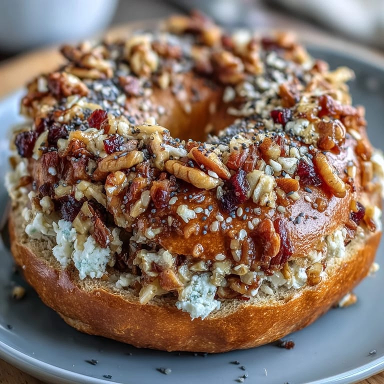 Golden-baked High-Protein Greek Yogurt Bagels with Everything Seasoning, featuring a tender, protein-packed interior and a flavorful crust, perfect for a quick and healthy morning meal.