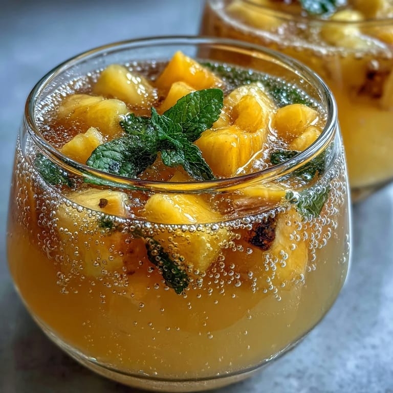 Refreshing Grad Party Punch, perfectly chilled with tropical fruit garnishes.